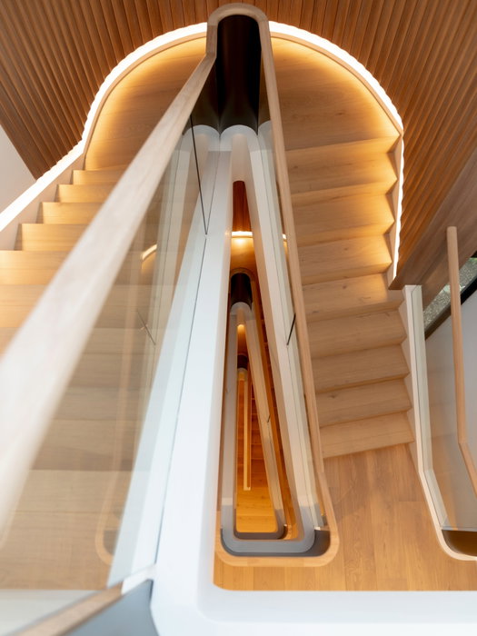 5 Levels of stairwell lighting on our Northbridge project!!