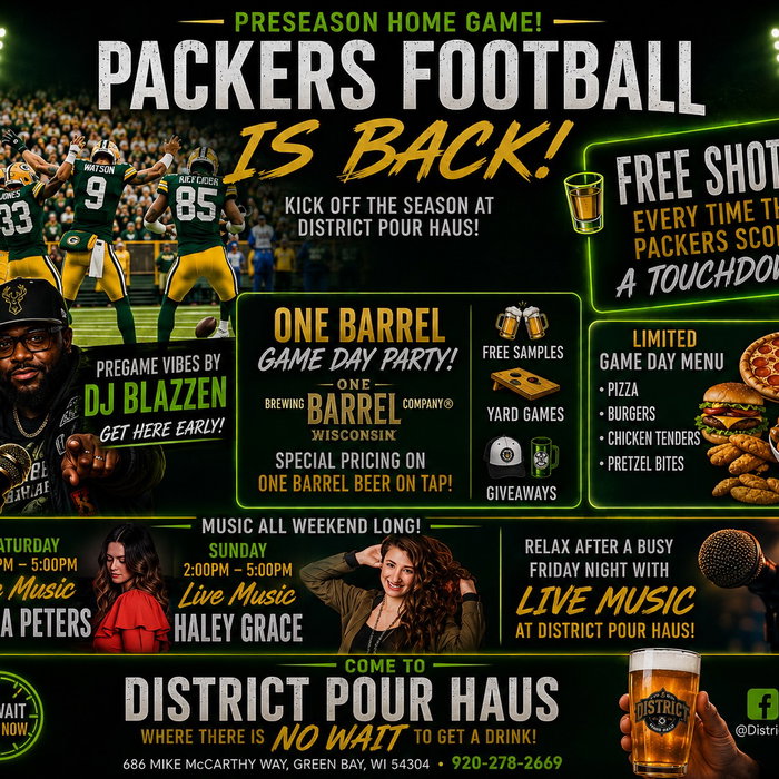 🏈 PACKERS FOOTBALL IS BACK AND WE’RE KICKING OFF THE PRESEASON IN STYLE! 💚💛