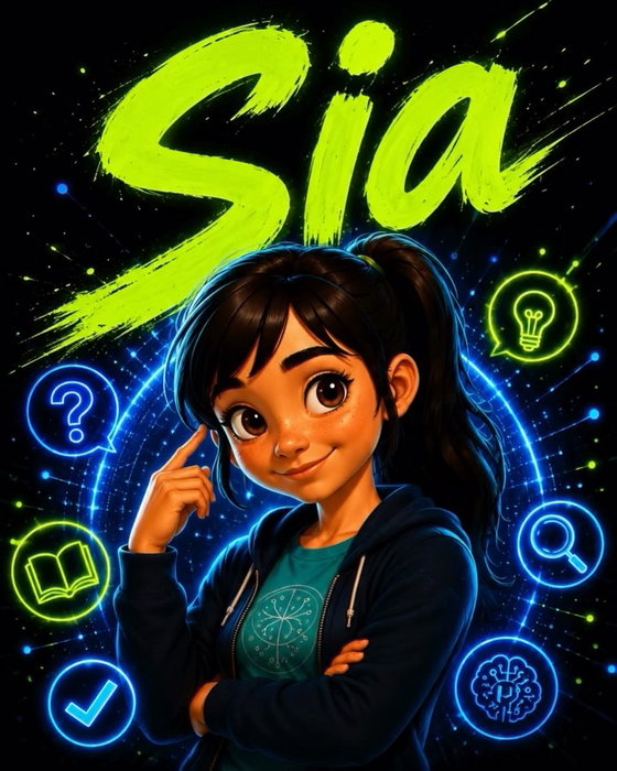 Coneix la Sia. Pregunta, prova, s’equivoca, torna a preguntar… i aprèn. La Sia és la pro