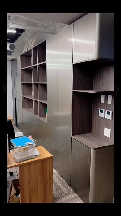 オフィス収納棚 参考価格 ¥1,580,000〜
こちらはお客様のご要望を伺い、このようなご提案と