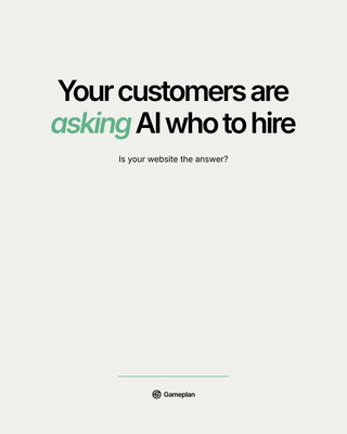 People aren't only Googling anymore. They're asking ChatGPT, Perplexity, their phone — "who should I use for this?" If your website isn't st