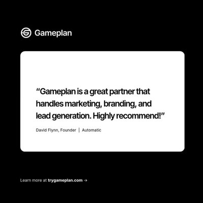 Real feedback. Real impact. Another five-star review for the Gameplan team! ⭐⭐⭐⭐⭐ We love hearing how our strategies are helping businesses