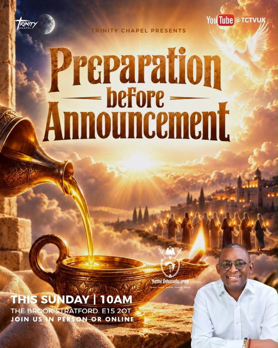 Join us tomorrow at 10 AM for an amazing Sunday at Trinity Chapel.
🗓️ Date: Tomorrow, Sunday
🕙 Ti…