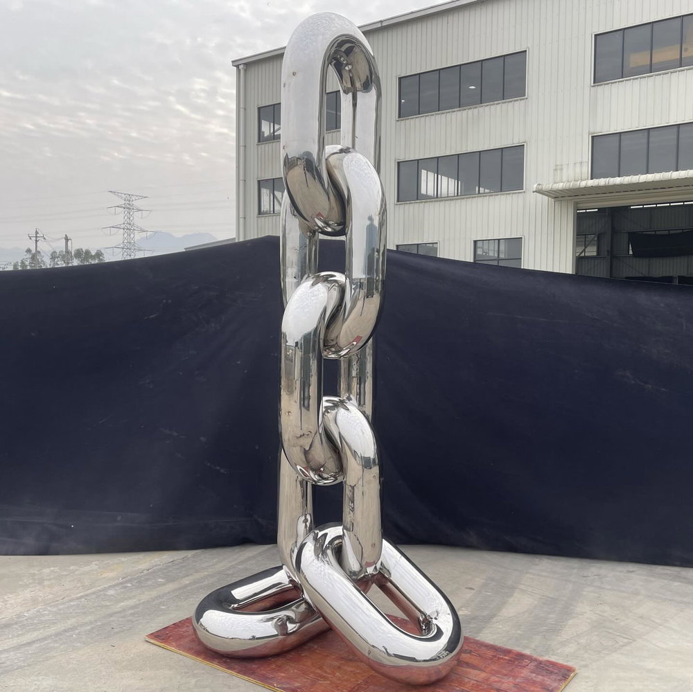 BOUND SCULPTURE | Chain Series Stainless Steel Mirror Finish 366cm - 12Ft #constantinford
