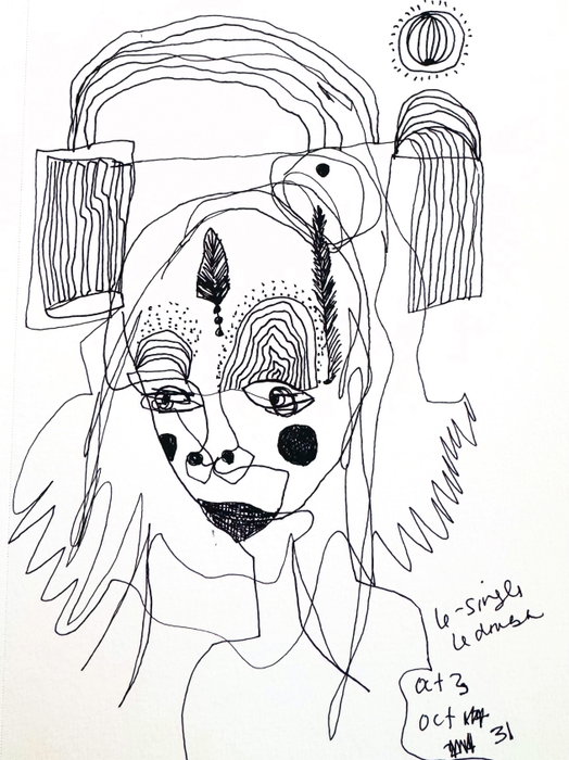 Anyone else doodle when you talk on the phone? I have pages and pages of these weird drawings and scribbly…