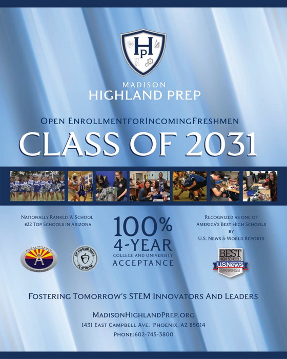 Madison Highland Prep on Instagram: The Class of 2031, your future starts here! 🎓