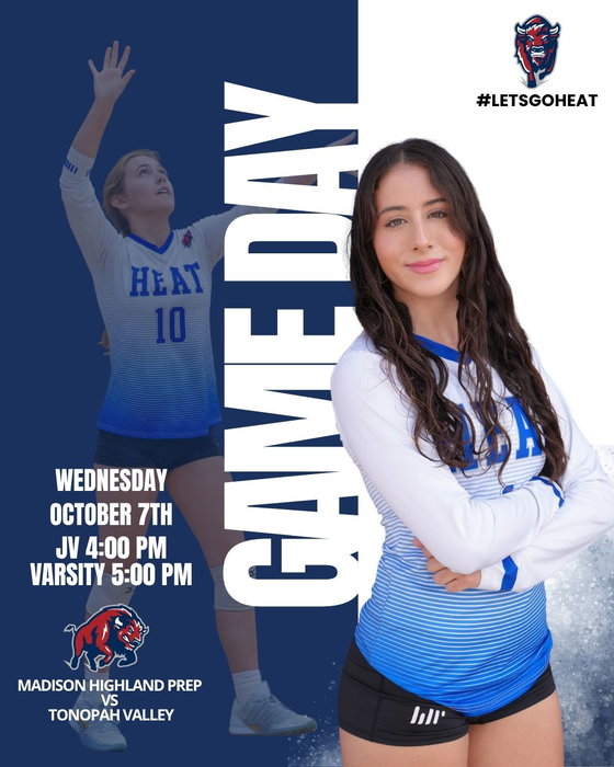 Madison Highland Prep on Instagram: GAME DAY 🏐
Madison Highland Prep Volleyball takes on Tonopah Valley this Wednesday!
🏐 JV | 4:00 PM