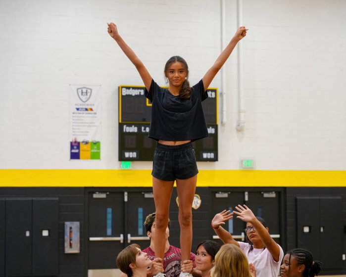Highland Prep on Instagram: Bringing the spirit on and off the mat! 📣✨

From motions to stunts, our Badgers are putting in the 