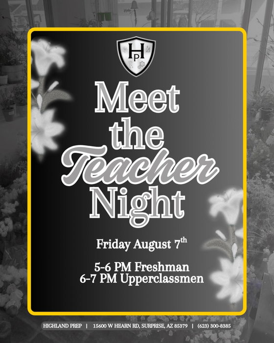 Highland Prep on Instagram: The countdown is on! ✏️✨

Join us for Meet the Teacher Night on Friday, August 7. Meet your teachers