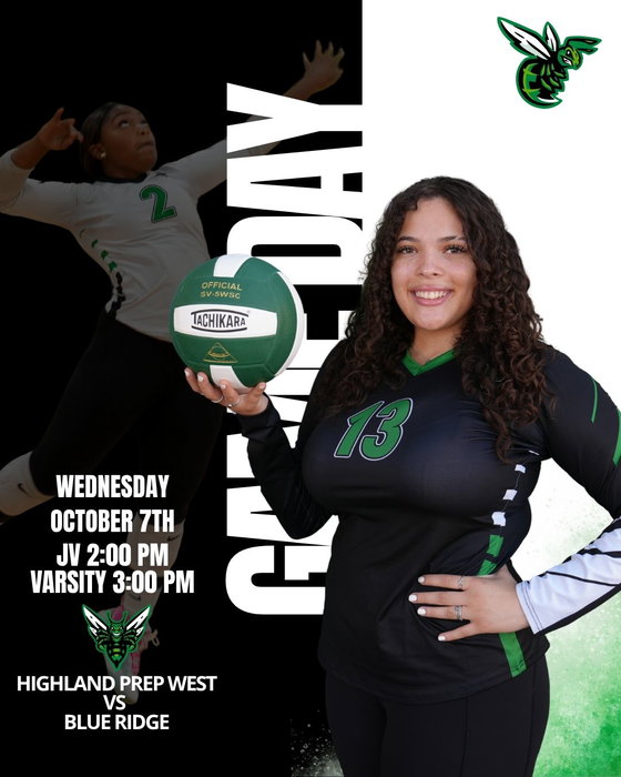 Highland Prep West on Instagram: GAME DAY 🏐
Highland Prep West Volleyball takes on Blue Ridge this Wednesday!
🏐 JV | 2:00 PM
🏐 Var