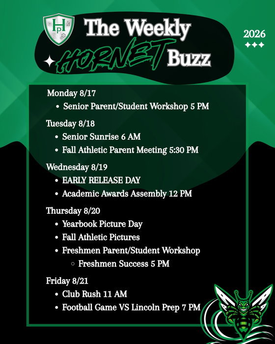 Highland Prep West on Instagram: 💚 Let’s get into this week, Hornets!