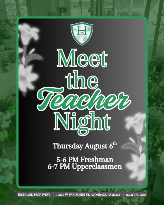 Highland Prep West on Instagram: The first day is almost here! 📚

Join us for Meet the Teacher Night at Highland Prep West on Thursd