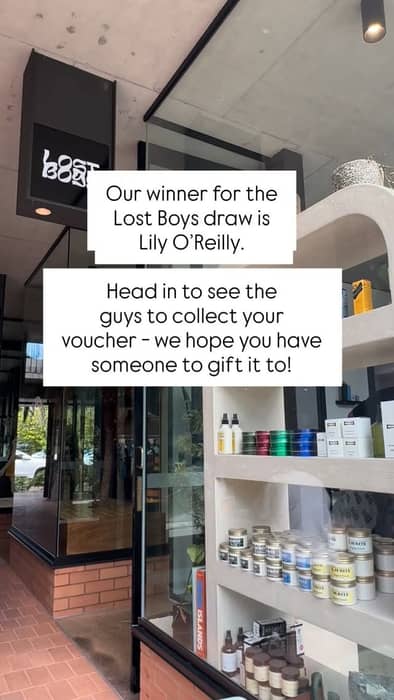 And this week’s winner is… 🎄✨ Lily O’Reilly — enjoy your $500 voucher at Lost Boys. 1 more winner coming!