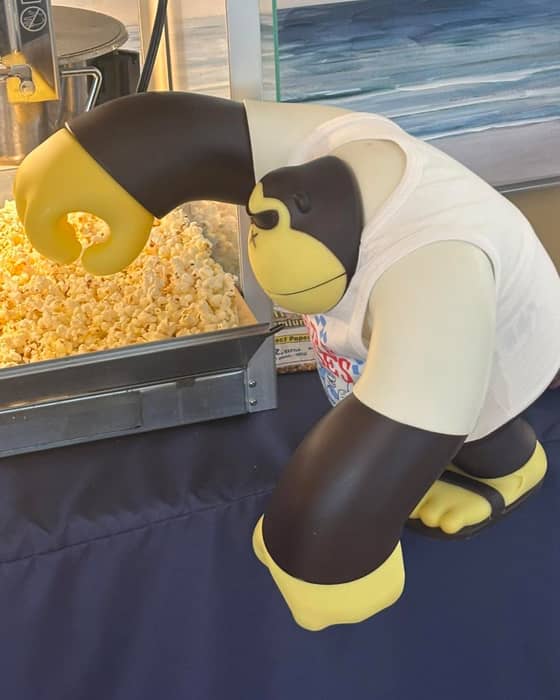 Chubbs wants everyone to know. Free popcorn on the weekends in the clubhouse during the summer.