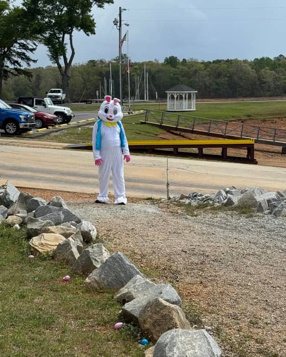 The Easter Bunny is ready for you to come hunt his egg!