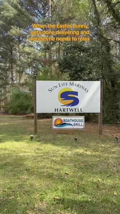 Instagram post from the marina