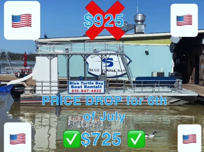 🚤 Special July 6th Deal at Blue Turtle Bay Boat Rentals! 🚤

Get out on Old Hickory Lake this Sunday! Our 4th of July weekend rates were $925, but we’re dropping them to just $725 for July 6th only! 🐢🌊 Perfect for a summer day with family or friends. Boats are ready and waiting—don’t miss this chance to save big!



📍 Blue Turtle Bay Boat Rentals
📞 Call to grab your spot! 615-847-4022