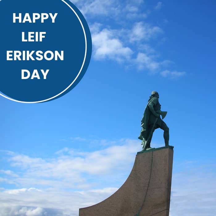 Happy Leif Erikson Day.
Not to be confused with Leif Garret, 70's teen music phenom, Leif Erikson was a Norse explorer thought to have been the first European to set foot on continental America, sailing on a Norse cargo vessel called a knarr.