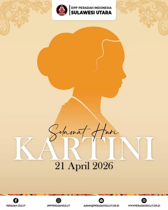 Om Swastyastu,

Selamat memperingati Hari Kartini.

Peradah Sulawesi Utara mengajak seluruh generasi muda untuk terus meneladani semangat R.A. Kartini dalam memperjuangkan pendidikan, kesetaraan, dan kemajuan perempuan Indonesia.

Perempuan berdaya, bangsa berjaya.

Om Shanti Shanti Shanti Om.