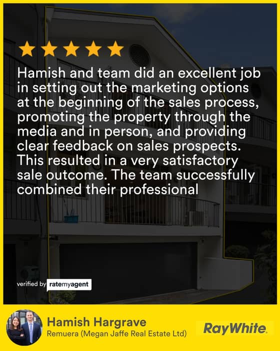 My latest RateMyAgent review in Remuera.
Individual: Salesperson 20044107

Licensed REAA 2008

...