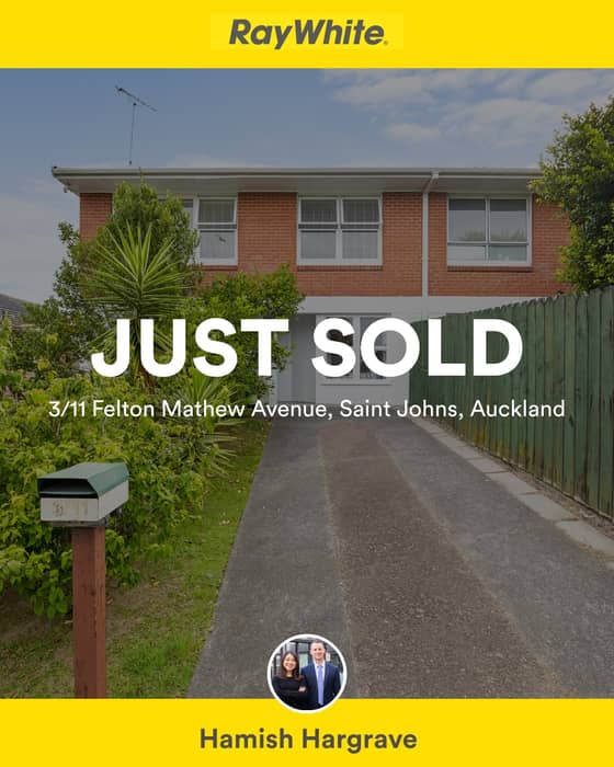 📍 3/11 Felton Mathew Avenue, Saint Johns, Auckland

My latest sale on RateMyAgent.
Individual: Sale