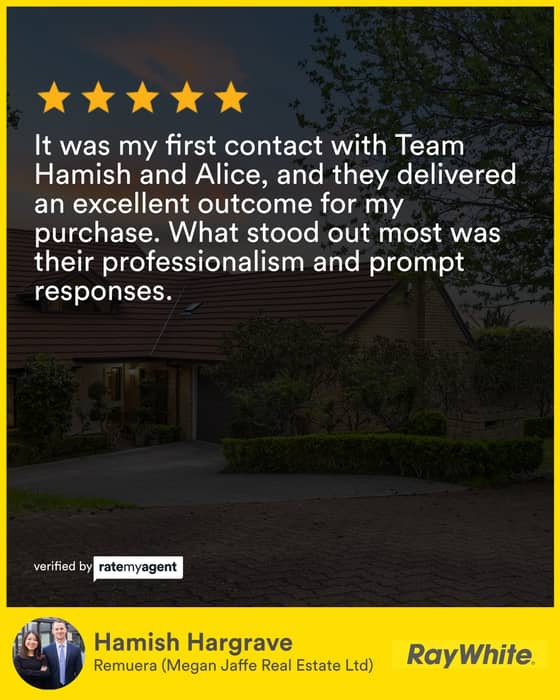 My latest RateMyAgent review in St Heliers.
Individual: Salesperson 20044107

Licensed REAA 2008



