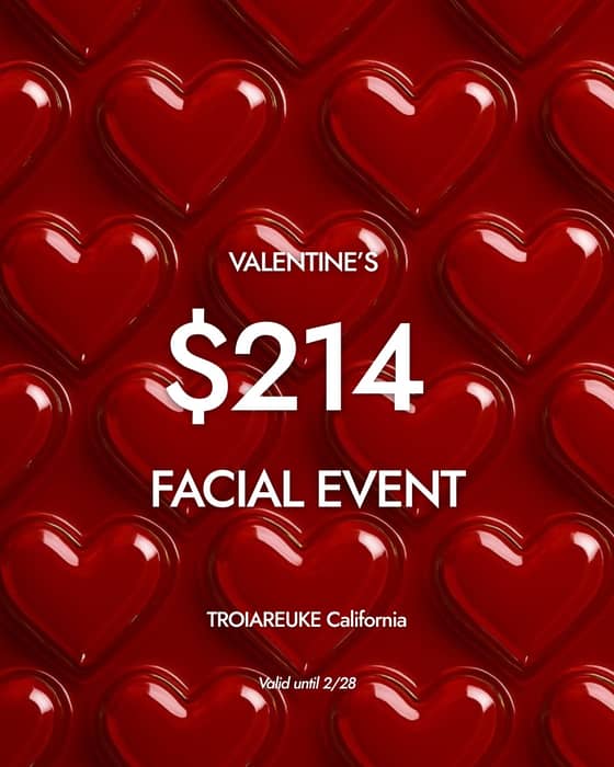 VALENTINE’S $214 FACIAL EVENT ❤️
All facials $214 (excluding TROIPEEL & VVS).
Valid until 2/28.
Comment “214” to book. 💝
❤️ Book Today
Address: 6752 Beach Blvd, Buena Park, CA 90621
Phone: (714) 660-8501
Email: clinic@troiareukecalifornia.com
Web: www.troiareukecalifornia.com
📍TROIAREUKE California
Experience Authentic Korean Esthetic Techniques Naturally Rebuild Your Skin from the Inside Out
#1 Nurse-Recommended Facial Clinic
Trusted by 5,200+ Spas & Clinics | 49 Countries
#ocfacial #TROIAREUKE #troiareukecalifornia #lafacials