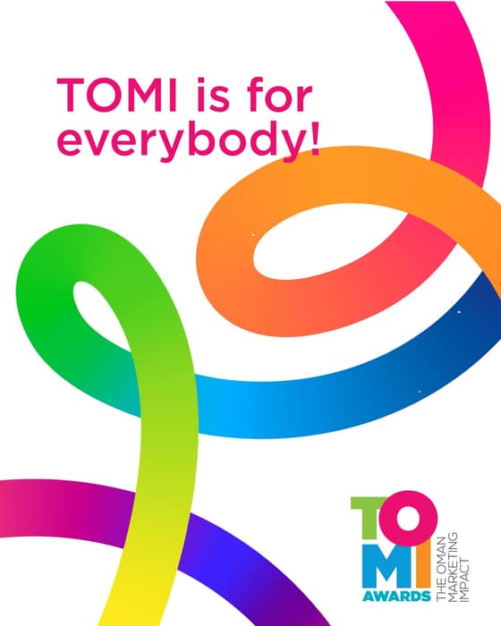 🎉 TOMI 2025 is here! TOMI is your all-out, high-voltage celebration of the boldest campaigns, brightest minds, and wildest ideas in Oman’s marketing scene (and beyond)!

Get ready for bold campaigns and amazing vibes on 10 Dec 2025. Submit your application now and let’s make marketing magic together! ✨

👉 Apply here: https://www.tomiawards.com
 
For more information contact:
anand@mmg.om or +968 99219268
neha@mmg.om or +968 77188254