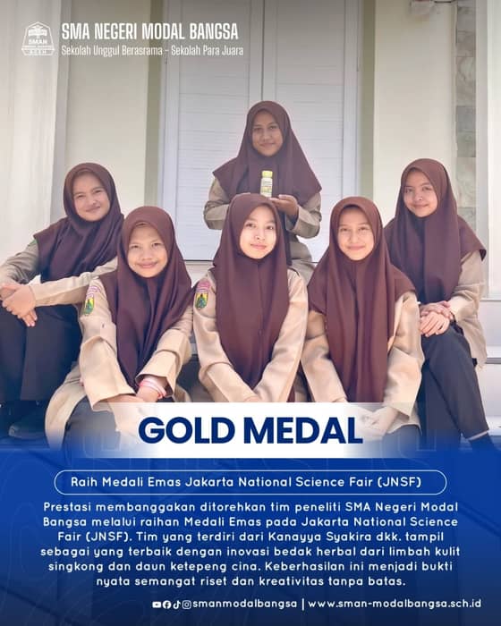 Alhamdulillah, prestasi membanggakan kembali ditorehkan oleh siswi-siswi SMA Neg