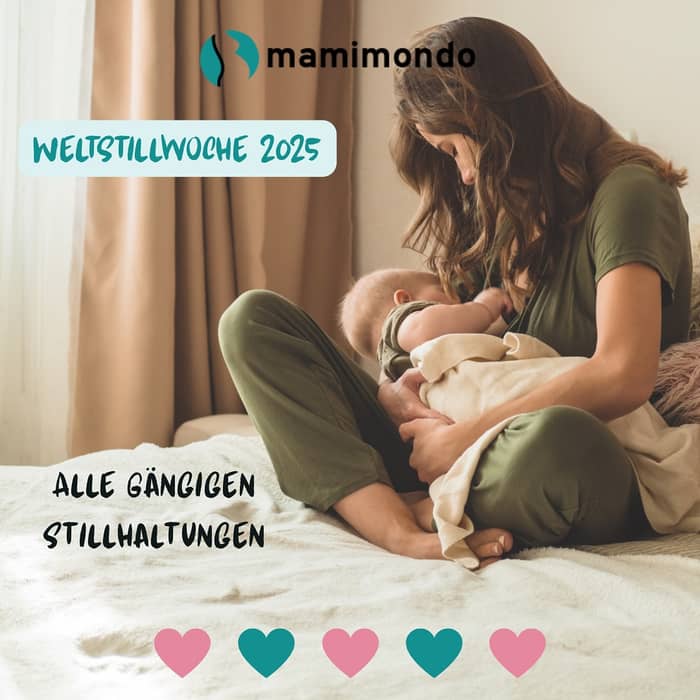 Im Rahmen der Weltstillwoche 2025
möchten wir Dir einige Stillhaltungen vorstellen, die Dir und Dei