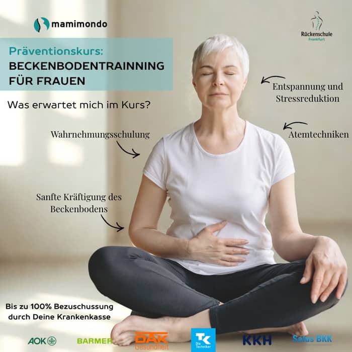 Für einen trainierten Beckenboden, in jeder Lebensphase einer Frau. 😌

Unser zertifizierter Prä