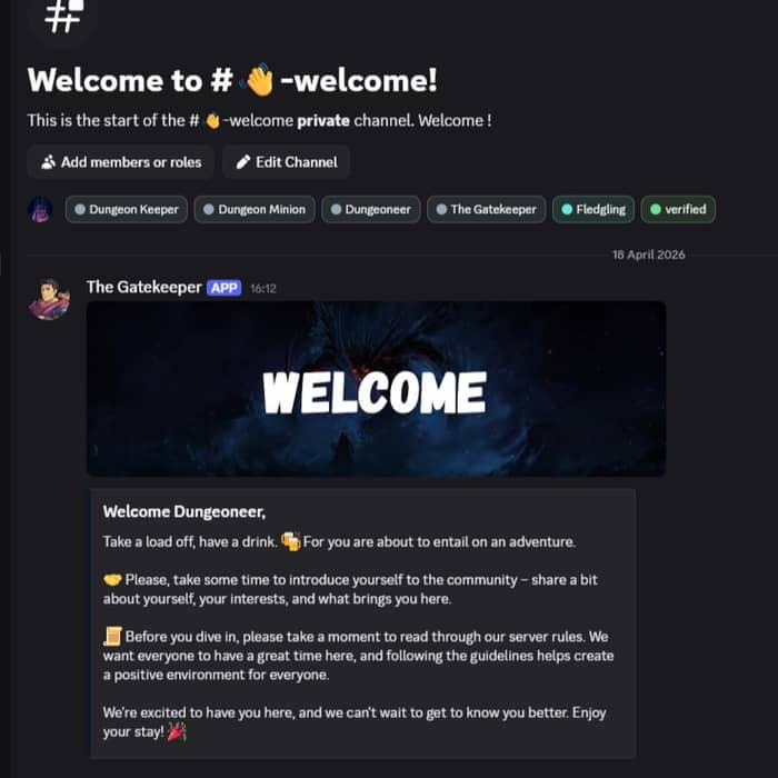 The Discord Server is now live! Please come join us and have a chat over a nice cold ale or orange juice.

Bartender Bill serves i