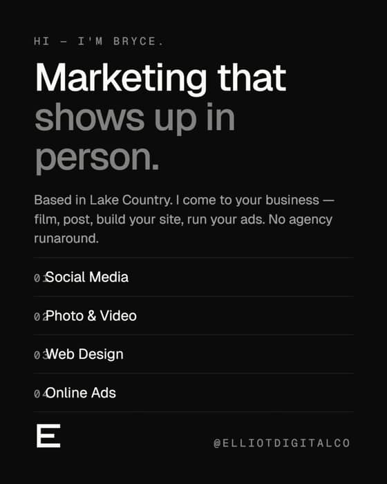 Instagram post by @elliotdigitalco — Elliot Digital