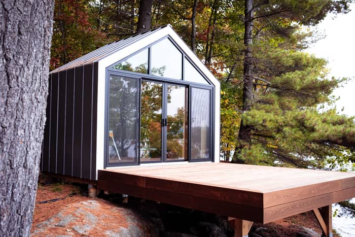 Picture Perfect

We thought it worthy to showcase some WIP pics to illustrate just how doable these kits are even when a barge is needed for transport. And this double glass wall Monarch is an absolutely stunning example of that effort. Cottage season is just around the corner and this could be your sanctuary this summer.

Assembled by @davenodwellmuskokacontracting

#theBunkie #WIP #CottageLife #SummerSanctuary #bigwinisland #GlassWallDesign #ConstructionJourney #PreFabKits