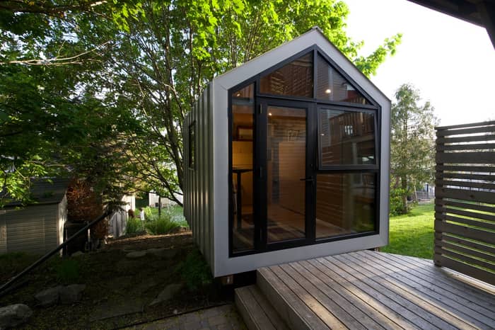 All in a matter of weeks... If we can do it you can too! 
DM us if you're ready to make it #2026yearofthebunkie

#backyardoffice #sleepingcabin #smallspacedesign #thebunkie #modular #madeincanada