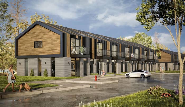 As a company that prides itself on innovation, we love giving props to others pushing the envelope. @horizonlegacycanada used a 3D concrete printer they call VAL to create the main level of modern multi-unit residential project in Gananoque Ontario.

This Friday Evan will visit the site for a Grand Opening / Open House. We're encouraging everyone interested to learn more about these new fabrication techniques to RSVP below and check it out! Seeing is believing... see you there.

Where: 425B Fourth St Gananoque, ON
When: Friday May 29th, 1-5pm
Link below 👇 

https://luma.com/x233b8ez

Looks a little bit like a Bunkie eh 🤔

@evolvebuildersgroup
@rawdesignto

#Innovation #3DPrinting #ConstructionTechnology #HorizonLegacy #ModernDesign #ResidentialArchitecture #OpenHouseEvent #FabricationTechniques #digitalfabrication