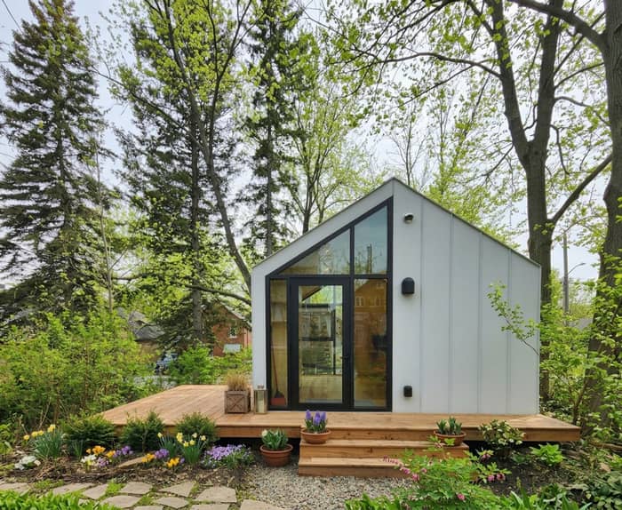 You've seen this project pop up quite a lot on our feeds lately and there's a reason. That reason goes beyond simply showing off a latest and greatest project that we can't get enough of. We feel it actually represents a piece of the puzzle in the evolution of digital construction in Canada. Yeah, kind of a big deal 🤓 

First off, we're so proud of the Evolve Builders Group crew who assembled this 175 sqft Bunkie during the significantly cold Ontario winter. It's a testament to their resilience and demonstrates the capability of the Bunkie prefab kit. 

We're grateful that Ben and his family have invested in this little space that seems to already have a big impact on their daily lives. When a super technical, environmentally centered, industry leading passive house builder specs your kit, it's a good day 😎.

So to mark the occasion, we worked with film maker David Hartman to follow the build crew and get an introspective understanding from the founders. Check out the youtube video (link in bio) about this first of it's kind permitted Monarch model that functions as a backyard office and overflow hang out space.

Follow along, subscribe to our mailing list and watch as this collaboration evolves.

📷 we had a little fun using AI to visualize what the spring may bring, what do you think?

@evolvebuildersgroup
www.davidhartman.ca

#DigitalConstruction #CanadianInnovation #PrefabHomes #EvolveBuildersGroup #theBunkie #ResilienceInBuilding #PassiveHouseDesign #BackyardOffice #FamilySpace #industrialdesign