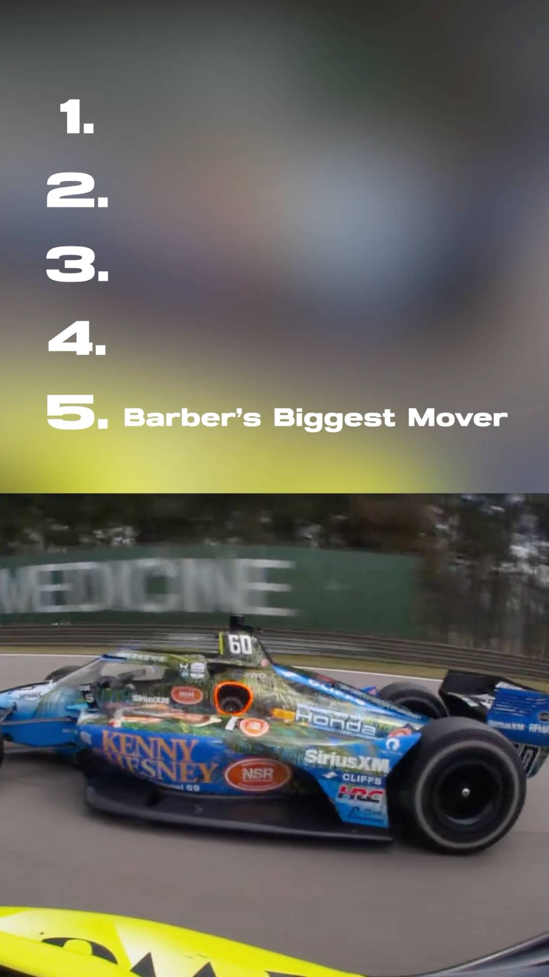 An Instagram post for INDYCAR