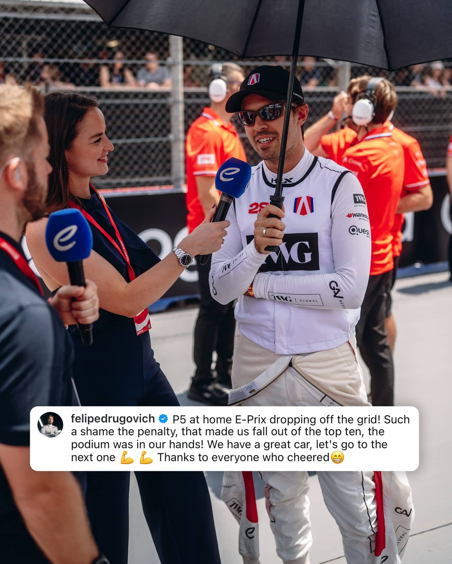 An Instagram post for Formula E