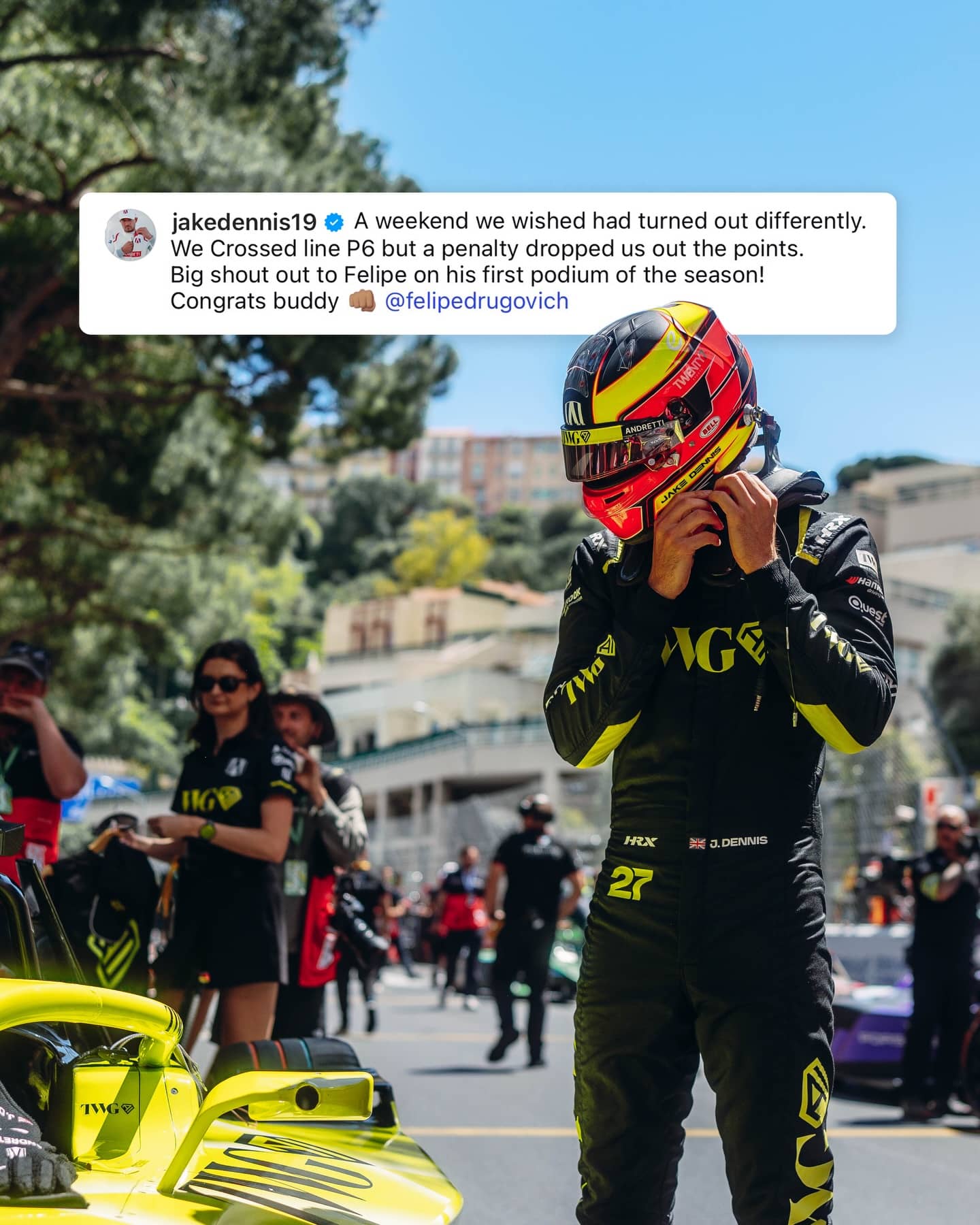 An Instagram post for FORMULA E