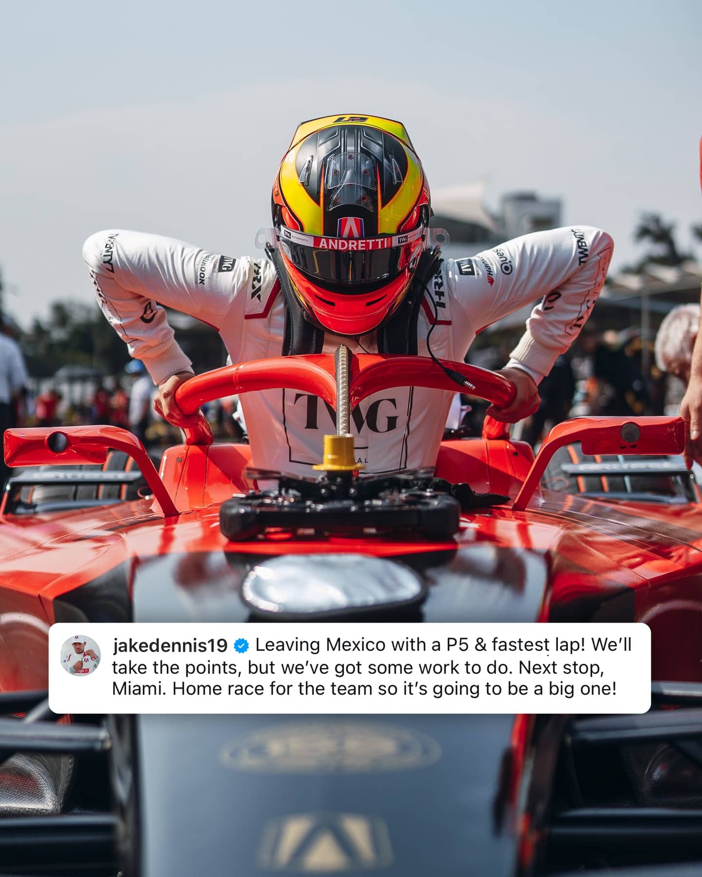 An Instagram post for FORMULA E