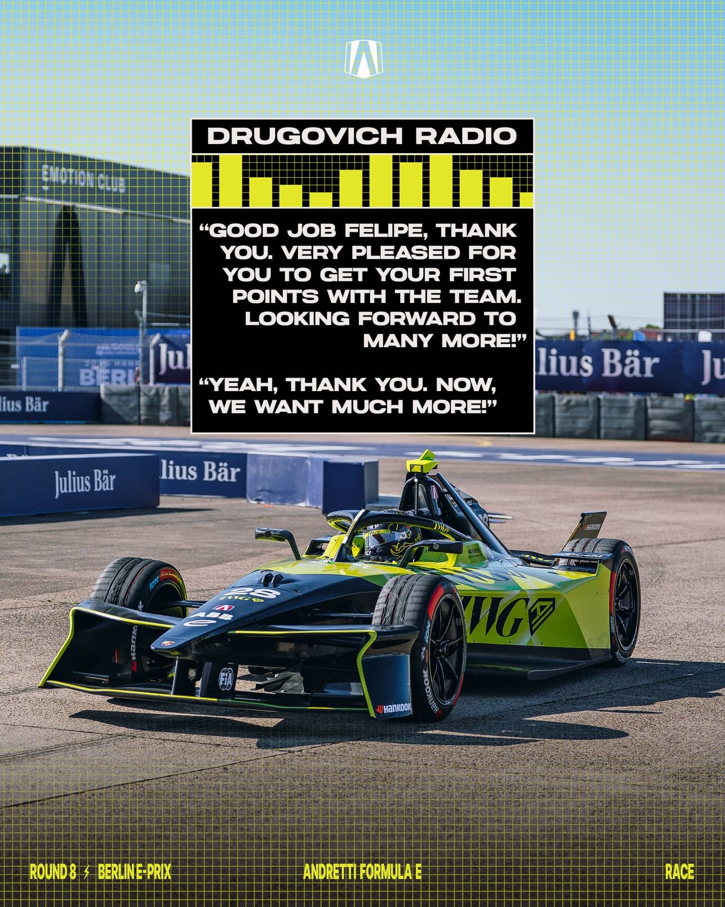 An Instagram post for FORMULA E