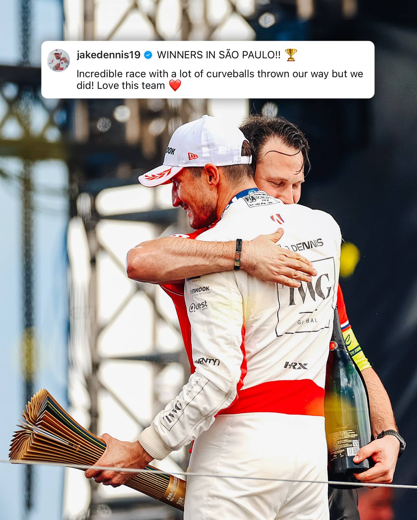 An Instagram post for Formula E
