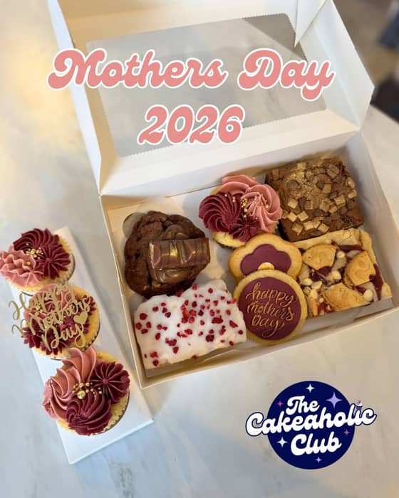 Mother’s Day Boxes 2026 💖

The sweetest way to show your love and appreciation this Mother’s Day 🥰
Perfect for your mum, grandma, mother figure, or an amazing partner who deserves to feel extra special ✨

What’s Available:

🤍 Treat Box – £18
Vanilla & Jam Cupcake
Double Chocolate Brownie
Jammie Dodger Blondie
Raspberry School Cake
Nutella & Bueno Cookie
2 x Iced Biscuits

🧁 Cupcake Box – £10
3 Vanilla Cupcakes in a clear gift box

💖 Larger Cupcake Boxes
6 Cupcakes – £18
12 Cupcakes – £30

All cupcakes are vanilla and can be:
• Plain
• Filled with Jam
• Lemon Curd
• Biscoff
• White Chocolate

📍 Collection: Saturday 13th March, 2–4pm – Heywood (OL10)
⏳ Limited boxes available
💳 Full payment via bank transfer required to secure your order

Pop me a message to get booked in 💌✨