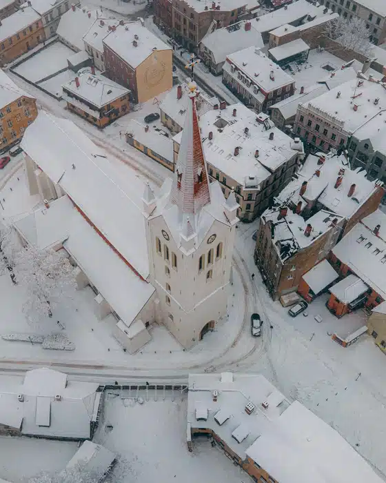 Cēsis looks like a town from fairy-tale in winter ❤️‍🔥

Get lost in the winding streets of Cēsis, stop by for a hot drink and don't be afraid to take random turns - There are pearls hidden there! 

Cēsis ziemā izskatās kā varenskaista pasaku pilsētiņa ❤️‍🔥

Pazūdi vijīgajās Cēsu ieliņās, iegriezies pēc kāda karsta dzēriena un nebaidies novirzīties no maršruta - Tur slēpjas pērles! 

📍 Cēsis, Latvija
📸 Rihards Sergis

#latviatravel #latvia #cesis #winter #winterwonderland #snow #town #fairytale #exploring #tourist #joy #mustvisit