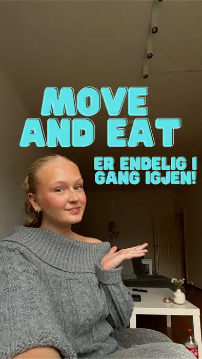 Move and eat er endelig i gang igjen🕺🤝🏻✨🥑 Lyst til å bli kjent med nye, komme i gang med trening og gjøre noe gøy og gratis?🤩 Meld deg på da vel!💜