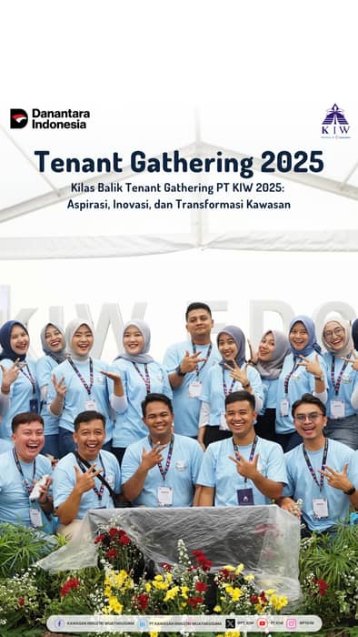 Tenant Gathering PT Kawasan Industri Wijayakusuma (KIW) 2025 telah sukses digelar di KIW EDGE dengan menghadirkan seluruh perwakilan tenant dari berbagai sektor industri. Tahun ini, kegiatan difokuskan pada penyampaian aspirasi tenant sekaligus peresmian berbagai fasilitas baru di kawasan, mulai dari KIW EDGE hingga Transit Point.

KIW sebagai bagian dari Holding BUMN Danareksa juga memperlihatkan pembaruan besar pada infrastruktur kawasan, terutama melalui program beautifikasi jalan yang kini tampil lebih modern dan berkelanjutan. Penerapan solar panel untuk pencahayaan jalan, penghijauan area pedestrian, hingga renovasi total foodcourt 1 hingga 5 menjadi bukti nyata komitmen KIW dalam meningkatkan kenyamanan tenant dan pelaku UMKM.

Seluruh pengembangan ini bukan hanya untuk meningkatkan layanan kawasan industri, tetapi juga sebagai kontribusi nyata PT KIW bagi masyarakat sekitar.

#KIWGrowingStronger #TenantGathering2025 #KawasanIndustriWijayakusuma #KIWEDGE #TransitPoint #IndustrialInnovation