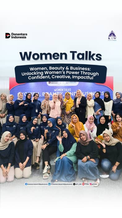 PT Kawasan Industri Wijayakusuma (PT KIW) menggelar kegiatan Mini Talkshow – Women Talks bertema “Women, Beauty & Business: Unlocking Women’s Power Through Confident, Creative, Impactful” sebagai bagian dari komitmen perusahaan dalam menjalankan program Tanggung Jawab Sosial dan Lingkungan (TJSL) serta penerapan prinsip Environmental, Social, and Governance (ESG), khususnya pada aspek Social – Community Development.

Kegiatan ini menghadirkan tiga narasumber perempuan inspiratif, yaitu Ibu Indah dari Al-Fath sebagai praktisi kecantikan, fashion, dan hijab, Ibu Lizaprilia Devi Owner Cove & Arte Hair sebagai representasi pengusaha muda di bidang kecantikan dan lifestyle, serta Ibu Ismiyati Owner Super Roti sebagai pengusaha perempuan dengan produk roti dan cake berbasis gaya hidup sehat. Ketiganya berbagi pengalaman dan wawasan seputar beauty, personal branding, dan women entrepreneurship kepada peserta yang berasal dari karyawati PT KIW, perempuan tenant kawasan industri, serta masyarakat sekitar (Ring 1).

Melalui diskusi interaktif, sesi tanya jawab, mini tutorial hijab dan color analysis, kegiatan ini diharapkan mampu meningkatkan kepercayaan diri, kreativitas, serta semangat kemandirian perempuan. PT KIW terus berkomitmen mendukung pemberdayaan perempuan yang selaras dengan Tujuan Pembangunan Berkelanjutan (TPB/SDGs) 5: Gender Equality, guna menciptakan dampak sosial yang berkelanjutan.