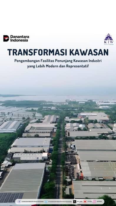 PT Kawasan Industri Wijayakusuma (KIW) sebagai bagian dari Holding BUMN Danareksa terus menghadirkan perubahan demi memberikan kenyamanan terbaik bagi tenant dan masyarakat sekitar. Kini, berbagai fasilitas penunjang kawasan telah hadir dengan wajah baru yang lebih modern, estetik, dan fungsional.

Mulai dari pengembangan Foodcourt Area di 6 lokasi dengan total 60 unit kios kuliner, menghadirkan ragam pilihan makanan tradisional hingga modern dalam suasana bersih, tertata, dan dilengkapi fasilitas lengkap—air bersih, listrik PLN, area parkir luas, toilet, mushola hingga CCTV.

Hadir pula Transit Point seluas 1,2 hektar sebagai pusat aktivitas logistik dan titik singgah kendaraan, dilengkapi rest area, foodcourt, toilet, mushola, dan sistem pengawasan CCTV.

Tak hanya itu, penataan ulang (beautifikasi) jalan kawasan juga telah rampung, menampilkan jalur utama yang lebih estetik dengan signage baru, tanaman hijau, pedestrian rapi, dan pencahayaan menggunakan solar panel.

Melalui pengembangan ini, PT KIW menegaskan komitmennya dalam menciptakan kawasan industri yang nyaman, aman, efisien, dan berdaya saing global.
💡 Growing Stronger, Moving Faster.