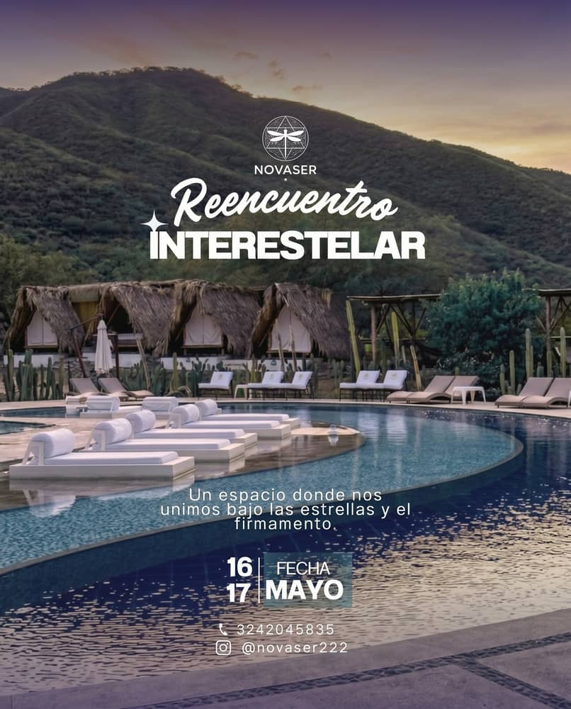 Hay momentos en la vida donde todo afuera deja de hacer sentido…
y algo dentro de ti comienza a llamarte ✨

Un llamado a detenerte, a sentir, a recordar quién eres realmente.

Reencuentro Interstelar no es solo un retiro…
es un espacio para volver a tu esencia,
para conectar con otros desde el alma
y para abrirte a lo que Dios ya está listo para revelarte.

Bajo el mismo cielo, pero con una nueva conciencia 🌌

Si sientes que es para ti… no lo pienses tanto.
Tu alma ya tomó la decisión.

Reserva tu lugar.